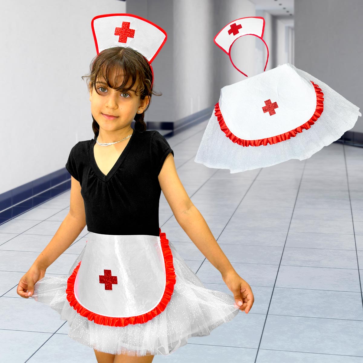 Disfraz Enfermera Infantil Tutu OF-1493